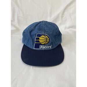 Vintage AJD Indiana Pacers Denim Hat,Dad Hat Style